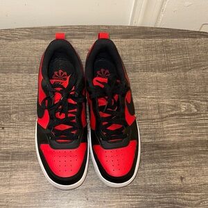Nike Black and Red Athletic Shoes